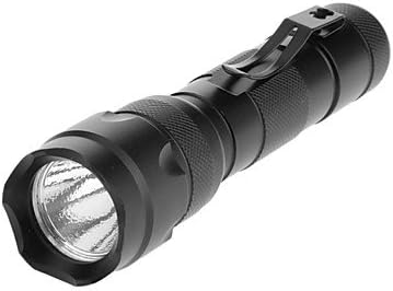 TY UltraFire WF-502B Purple Light Single-Mode LED Flashlight with Clip (1x18650, Black)