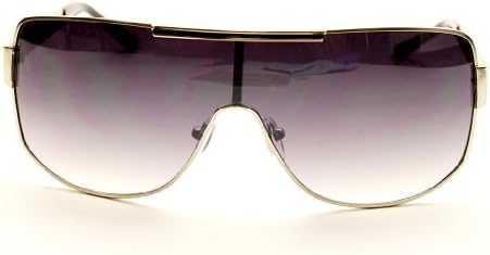 A157 Turbo Aviator Pilot Vintage Retro Metal Sunglasses (silver, uv400)
