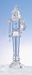 11.75" Icy Crystal Nutcracker Holding Trumpet Christmas Figure Decoration