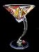 Sailboat Regatta Design - Hand Painted - Sexy Martini - 7 oz. (curved stem)