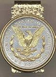 31otg71oTgL. SL160  Reverse Morgan Silver Dollar (1878   1921) Two Tone U.S. Coin Hinged Money Clip