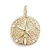 14 Karat Gold Plate Sand Dollar Pendant
