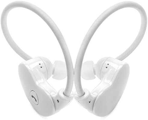 Bluetooth V4.1 EDR Class 2 device Black or White Lightweight Wireless Moon Shape Sweatproof Earbuds CVC6.0 Dual Mic Noise Echo Reduction Headset 500 Hours Standby Time Speaker Frequency 300Hz-400Hz