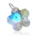 Clear AB Swarovski Crystal Flower Pendant Sterling Silver