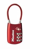 Master Lock 4688DRED TSA Accepted Cable Luggage Lock, Red