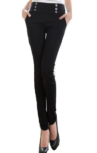 （アンフィニ） infini 美脚 ストレッチ ストレート パンツ レディース ネービー ブラック LL 3L 4L 5L 大きいサイズ