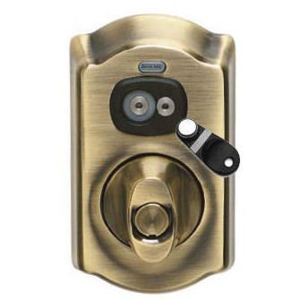 Schlage BE367 Camelot Multi-Family Programmable iButton Keyless Deadbolt