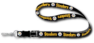 Pittsburgh Steelers Deluxe Breakaway Lanyard (Black)