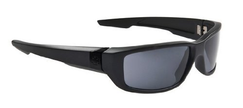 SPY OPTIC DIRTY MO MATTE BLACK PLASTIC SIGNATURE GREY LENS SUNGLASSES SHADES