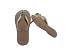 Pink Mother Of Pearl Flip Flop Plumeria Strap Sandal Earrings, 14k Gold