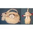 Lamb Chop 9" Purse Bag & Keychain