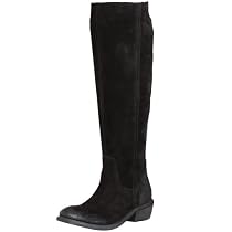 Bronx Women's Linus Tall Boot,Black Dirty Suede,40 EU (US Women's 10 M)