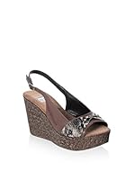 JULIE JULIE Sandalias de cuña (Marrón)