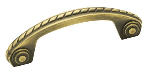 Amerock BP53470-EB Allison Scroll Pull 3-Inch Center, Elegant Brass