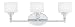 Quoizel Three-Light Polished Chrome Quinton Bath Fixture