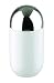 Typhooon Capsule Gloss White Glazed Ceramic Large Storage Canister with Stainless Steel Airtight Lid