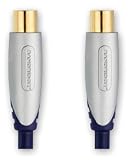 Bandridge Premium SVL8701 - Coax Male To Coax Female Video Lead - 1.0 Meter