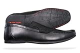 New Base London Port Mens Slip On Shoes - Black