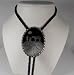 Praying Cowboy Black Enamel Religious Bolo Tie