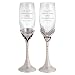 Personalized Mr. & Mrs. Champagne Toasting Flutes Gift