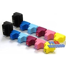 12 Haute Capacit� Premium Qualit� Compatible d'encre cartouches pour HP Photosmart C5180 (2noir+2cyan+2magenta+2jaune+2Cyan clair+2Magenta clair)