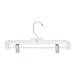 Honey-Can-Do HNGT01180 12 Pack Crystal Patterned Bottom Hangers, Clear