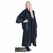 Scalpmaster Satin Styling Cape 54" x 60" Snap Black