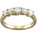 14K Yellow Gold Diamond 5 Stone Bridal Anniversary Band Ring (1.00 ctw, G-H, SI1)