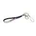 Luminous Beads Wristlet Wrist Strap for Key / Cell Phone / Camera - Purple Lavender Silver