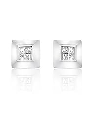 14k WHITE GOLD WOMENS EARRING ER-277W DIAMOND 0.32CT TW