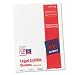 Avery Avery-Style Bottom Tab Dividers, 26-Tab, Legal Exhibit 1-25, 8.5 x11 Inches, White, 26 per Set (11378)
