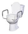`Elevated Toilet Seat w/Arms For Elongated Toilet Seats T/F `Elevated Toilet Seat w/Arms For Elongated Toilet Seats T/F