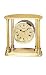 Seiko QHE101GL Desk and Table Brass Case Clock w/Alarm