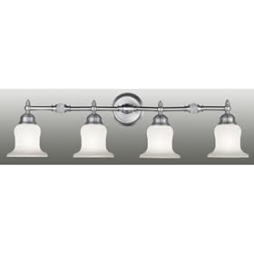 Belle-Meade-91 - 4 Light Bathroom Lighting Vanity Fixture - Brushed Nickel - B1653 by Livex Lighting
