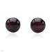 Stud Earrings With 1.50ctw Genuine Rhodolite Garnets Made of 14K Yellow Gold