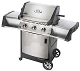 Napoleon Prestige II Series PT308RBNK3 55 &acute; Freestanding Gas Grill with 483 sq. in. Cooking Surface, 44000 Total BTU, 2 Bottom Burners, Infrared Rear Rotisserie Burner and WAVE Rod Cooking Grids: Midnight Black - Natural Gas - B0011YN6NM