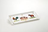 Nuova R2S - G20802FMY - Plateau Rectangulaire - 38,5 x 17 cm - Farmyard - Plastique