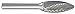 MA Ford 72157 4.8mm Flame Miniature Carbide Bur SH-53M-D Double-cut