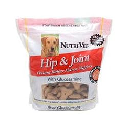 Nutri-Vet Hip & Joint Peanut Butter Large Dog Biscuits, 6 Pound Bag