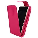 HOT PINK APPLE IPHONE 3G 3GS HIDDEN MAGNETIC HARD PU LEATHER FLIP CASE COVER - BY WHOLESALEUK PHONE CASE COVERS AND ACCESSORIES