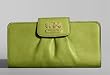 Coach Madison Leather Slim Envelope Wallet Purse 41975 Grass