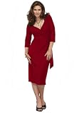 Avenue Plus Size Natalie Wrap Dress (BLACK,30/32)