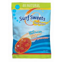 Surf Sweets Super Sour Worms;made With Organic Ingredients 78 Gm (Pack Of 12)