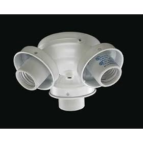 Studio White 2303-08 - 3 Light Turtle Light Kit - Light Fitters for Ceiling Fans by Quorum by Quorum