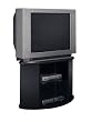 BUSH VS64939 Corner TV Stand with Two Glass Doors: Fits most 36" TVs