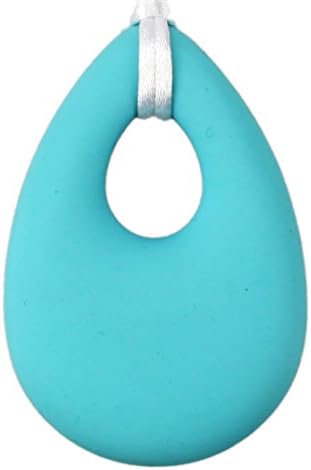 Deeyee Baby Silicone Teething Nursing Necklace Jewelry - BPA Free and FDA Approved - Angel Tear - Blue