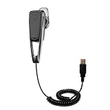 Coiled USB Cable for the Plantronics Savor M1100 with Power Hot Sync and Charge capabilities - uses Gomadic TipExchange Technology