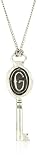 Pyrrha "Wax Seals" Sterling Silver Initial G Key Pendant Necklace