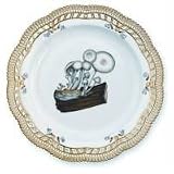 Royal Copenhagen Flora Danica - Fungi Collection Plate w/ Perforated Border 11 1/2 in. - Honey Fungu