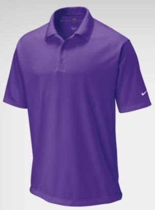 NIKE Men's Dri-FIT Tech Solid Polo Shirt, Varsity Purple, Large